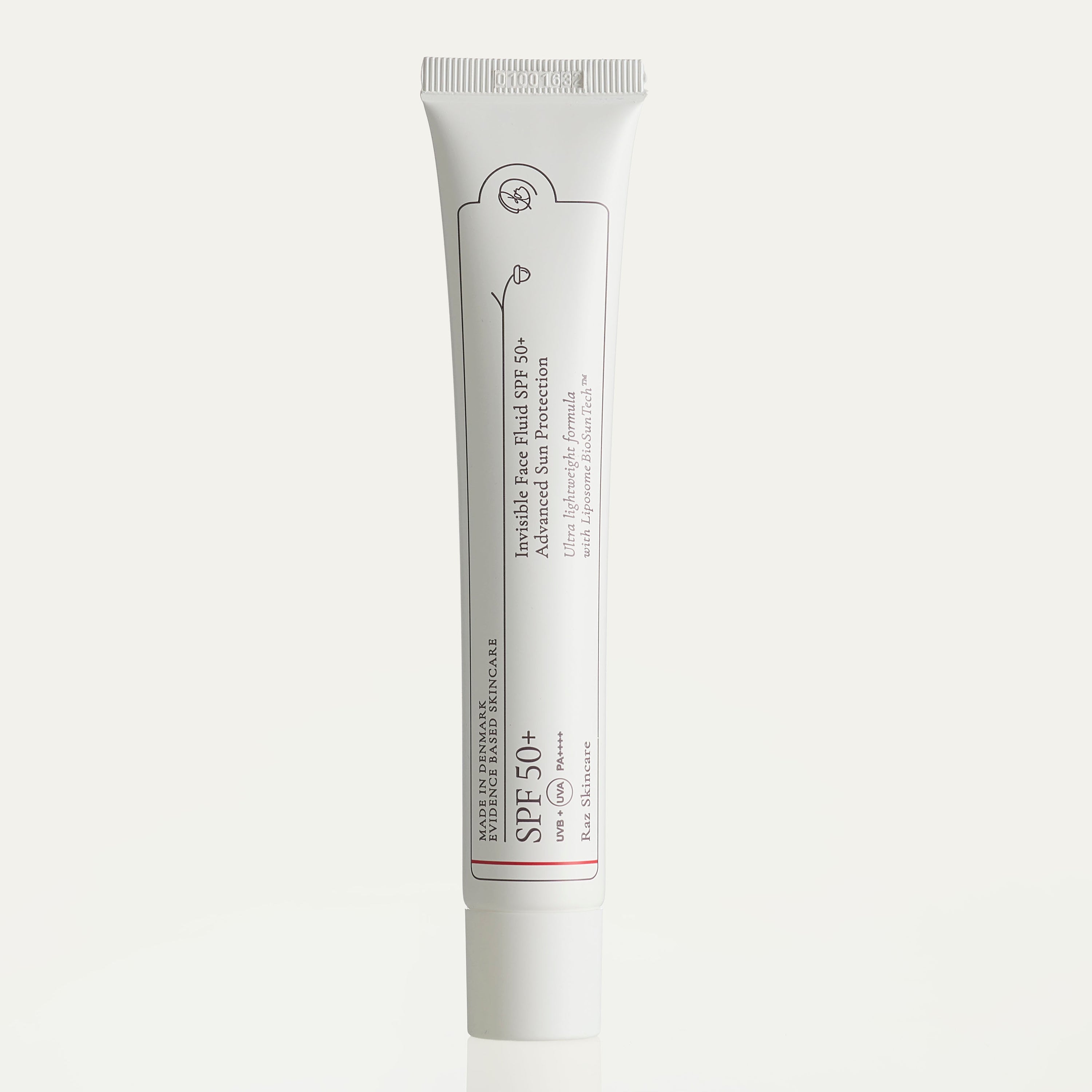 Danish SPF50+ Invisible Face Fluid Sunscreen 50ml