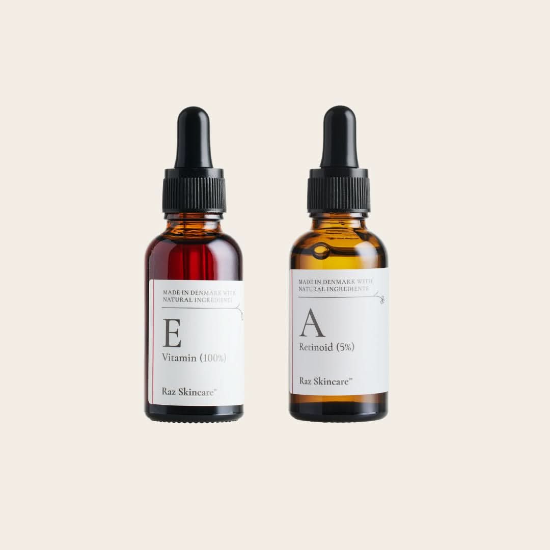 A - retinoid og E - vitamin - Raz Skincare Ansigts serum pakke