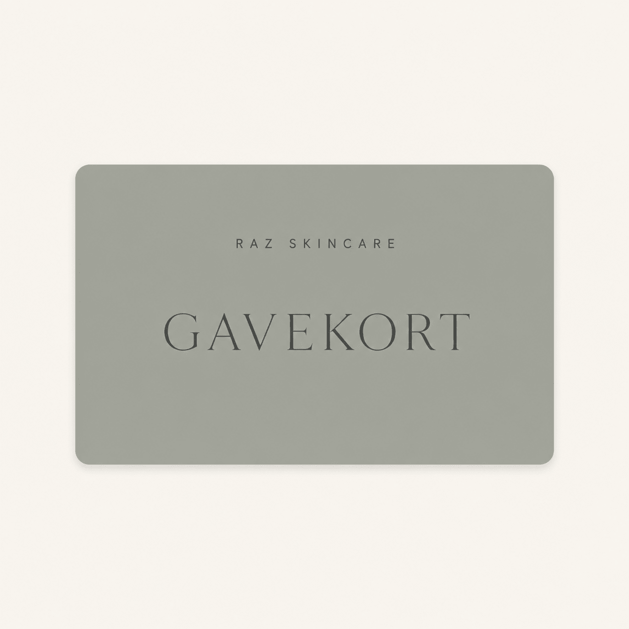Gavekort/Digitalt til Raz Skincare - Raz Skincare
