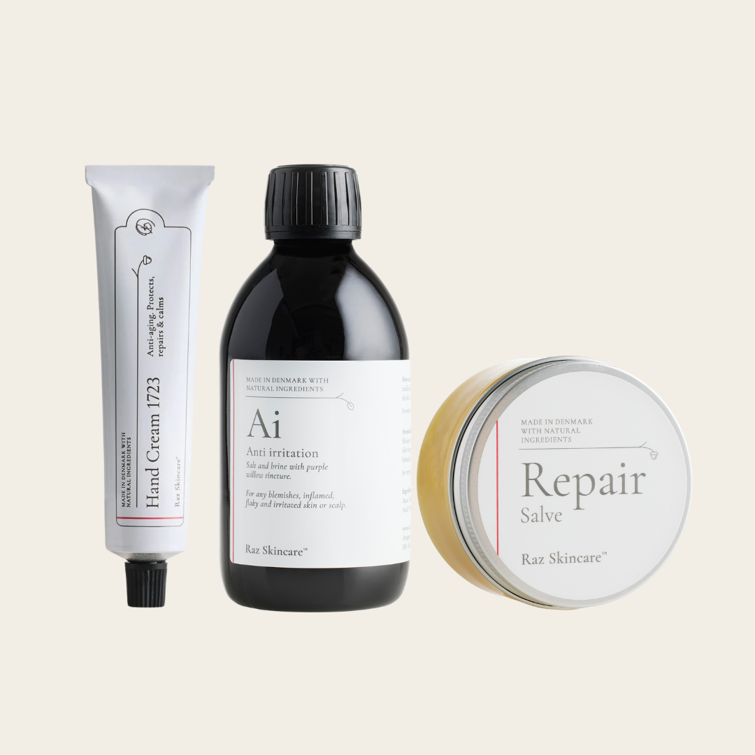 Håndeksem – tørre, revnede hænder - Raz Skincare