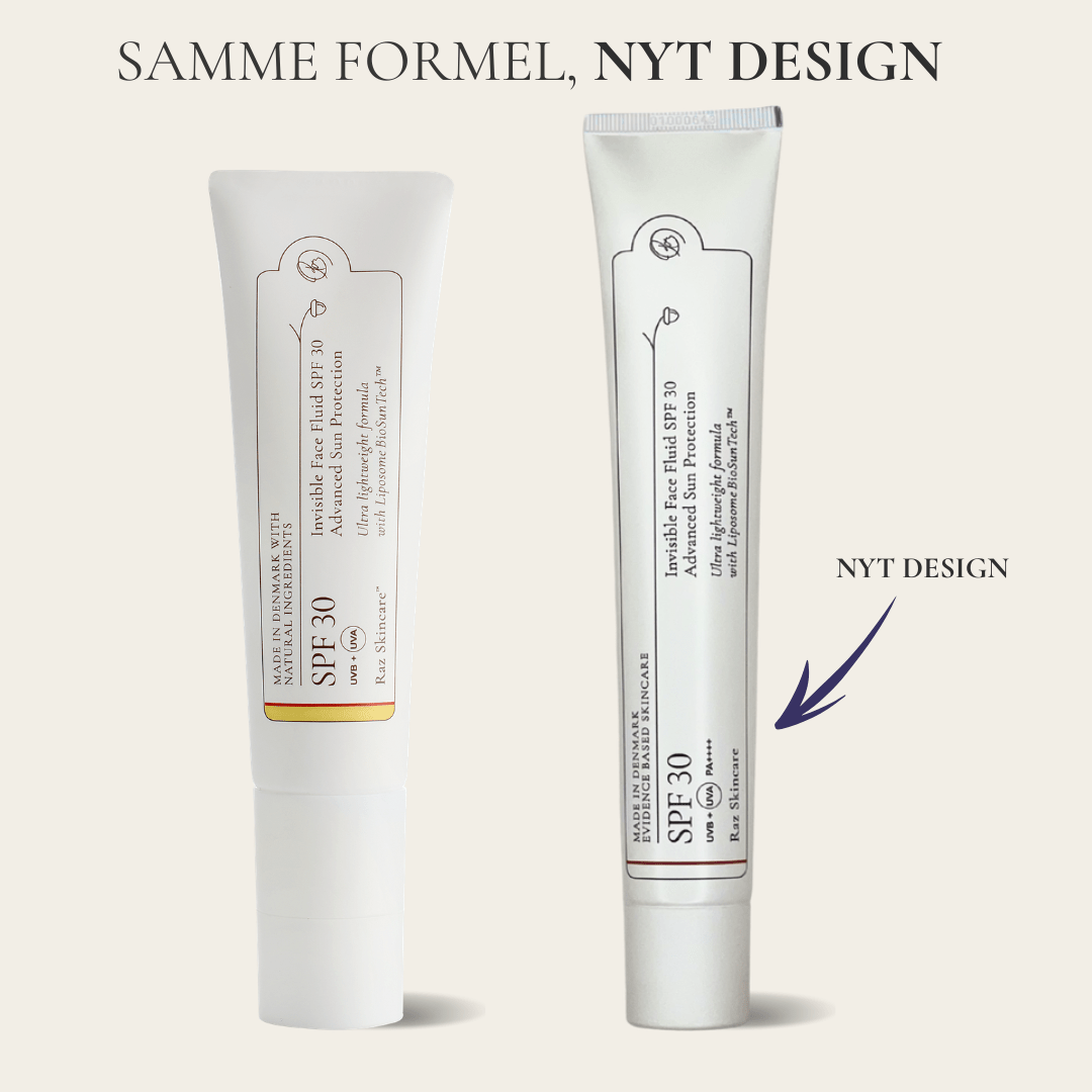 SPF30 Invisible Face Fluid Solcreme 50ml - Raz Skincare