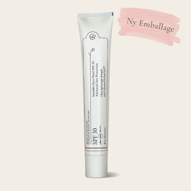 SPF30 Invisible Face Fluid Solcreme 50ml - Raz Skincare