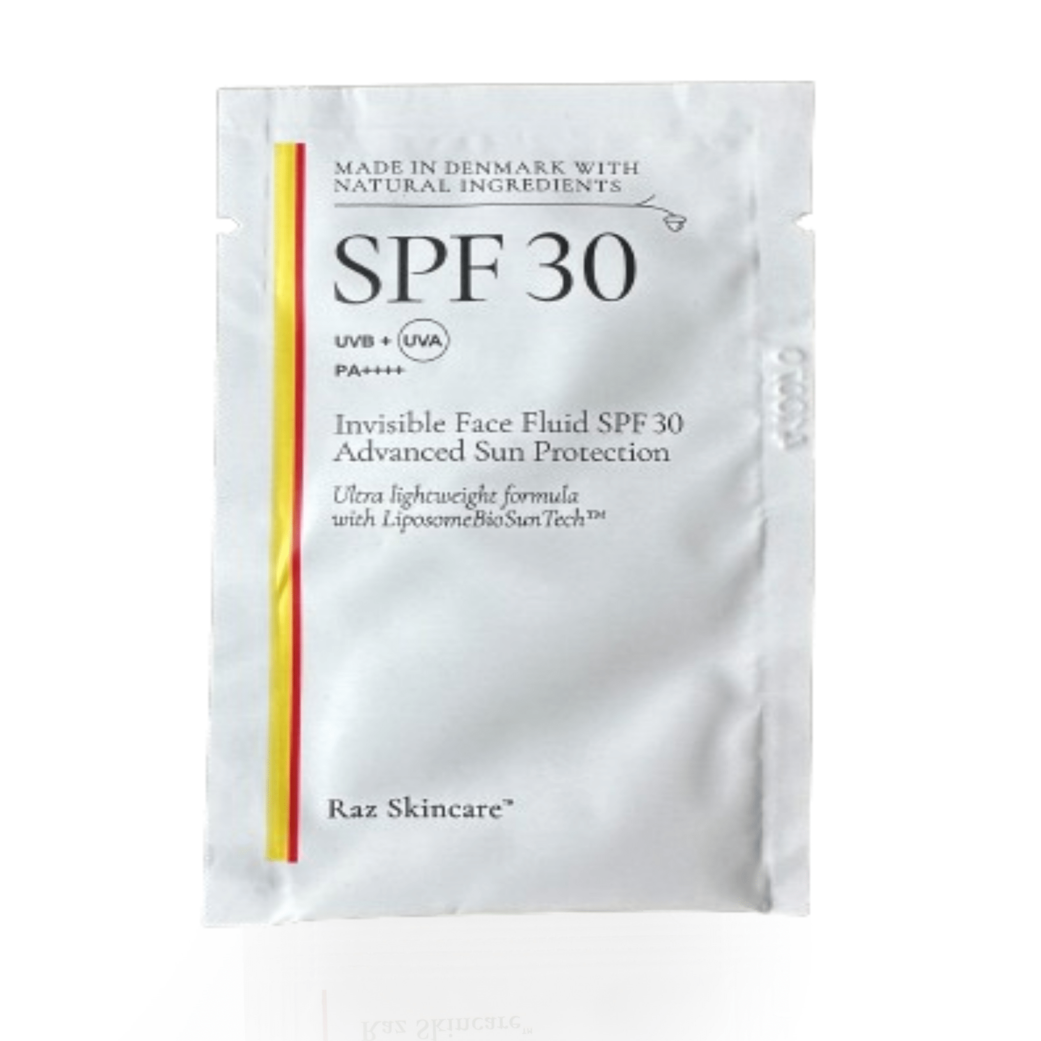 Sun Cream Face SPF30 Solcreme Sachet 2ml - Raz Skincare